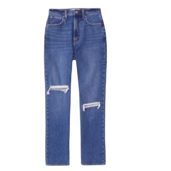 Abercrombie & Fitch Denim - Abercrombie Curve Love The Ankle Straight Ultra High Rise